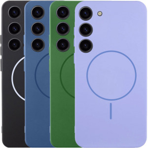 Чехол Silicone Cover Lakshmi Full Camera (AA) with MagFit для Samsung Galaxy S23
