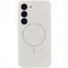 Чехол Silicone Cover Lakshmi Full Camera (AA) with MagFit для Samsung Galaxy S23 (Белый / White)
