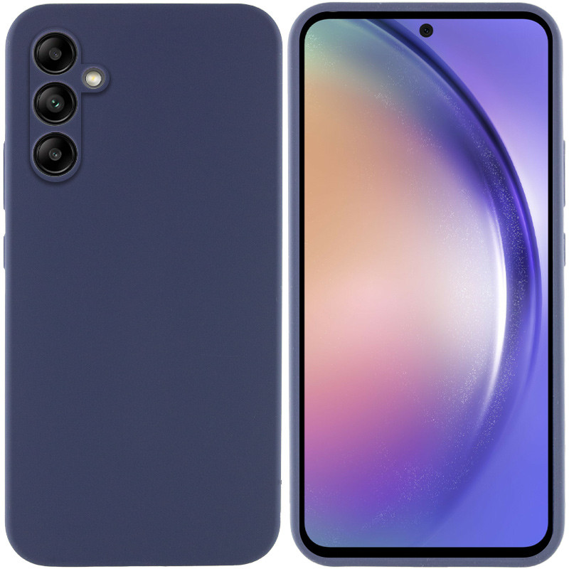 Купить Чехол Silicone Cover Lakshmi Full Camera (AAA) для Samsung Galaxy A54 5G (Темно-синий / Midnight blue) на vchehle.ua