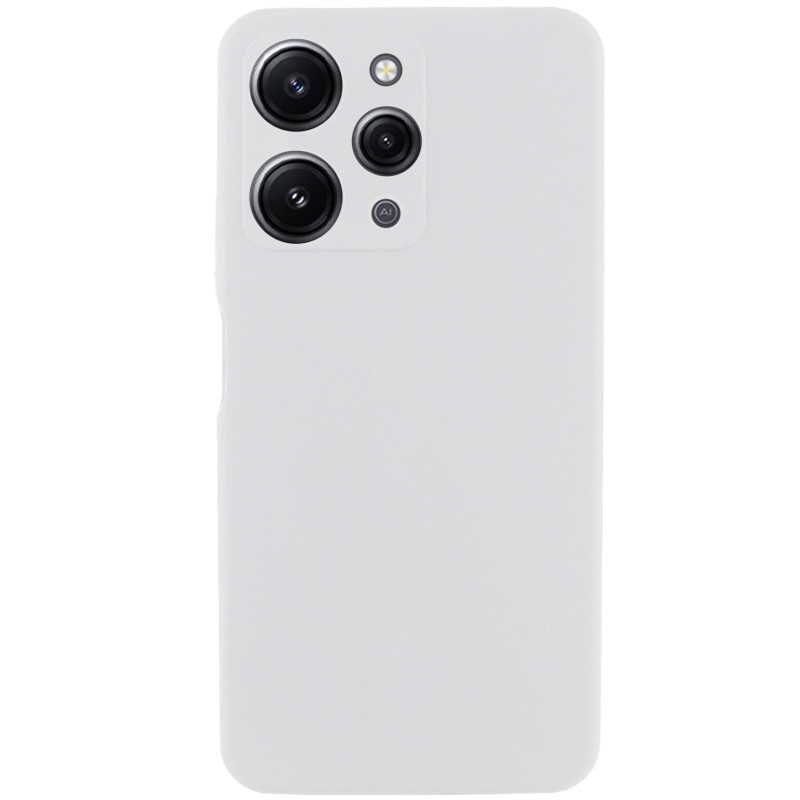Чехол Silicone Cover Lakshmi Full Camera (AAA) для Xiaomi Redmi 12 (Белый / White)