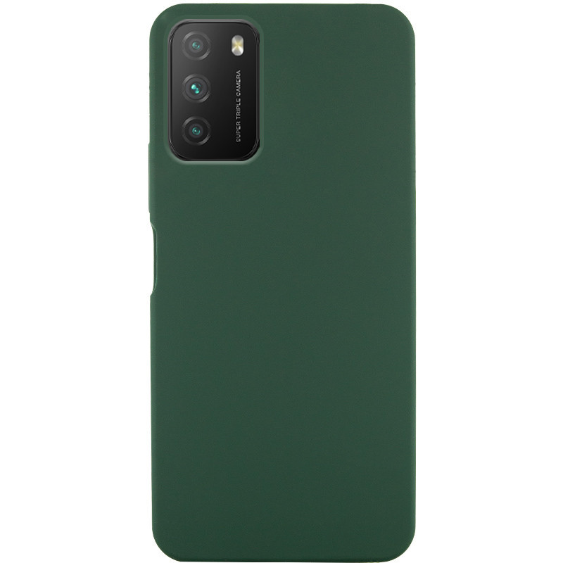 Чехол Silicone Cover Ummi Lakshmi (AA) для Xiaomi Poco M3 (Зеленый / Dark green)