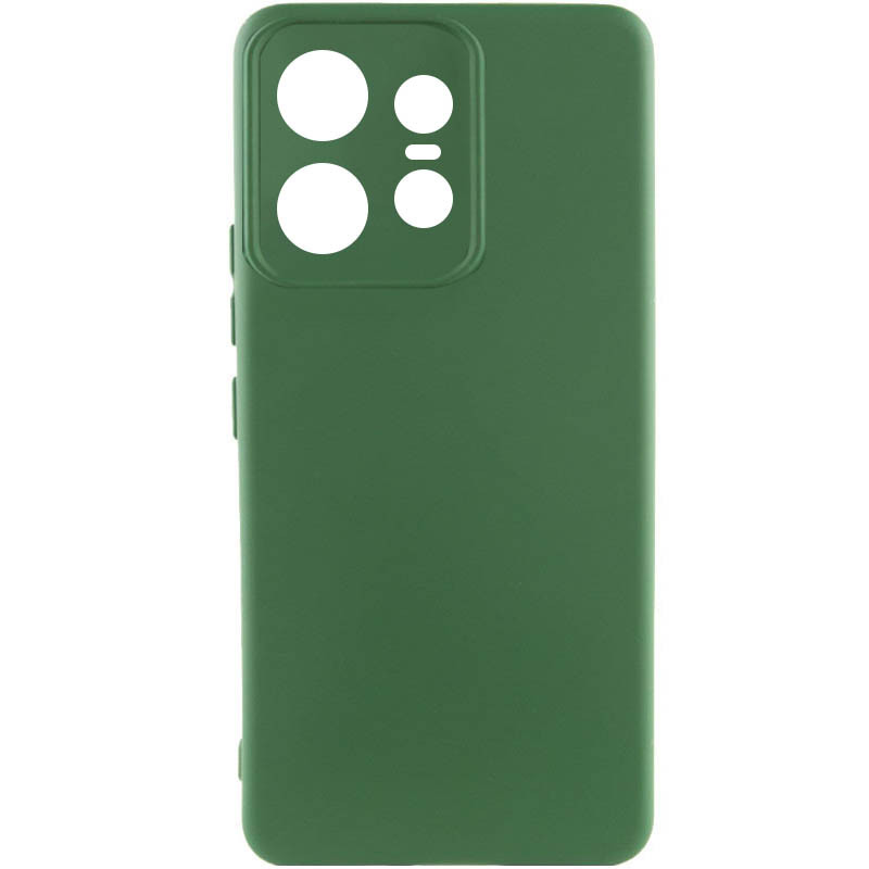 Чехол Silicone Cover Ummi Lakshmi Full Camera (AA) для Motorola Edge 50 Pro (Зеленый / Dark green)