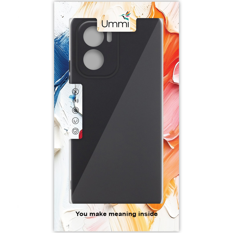 Фото Чехол Silicone Cover Ummi Lakshmi Full Camera (AA) для Motorola Moto G05 / E15 4G (Черный / Black) на vchehle.ua