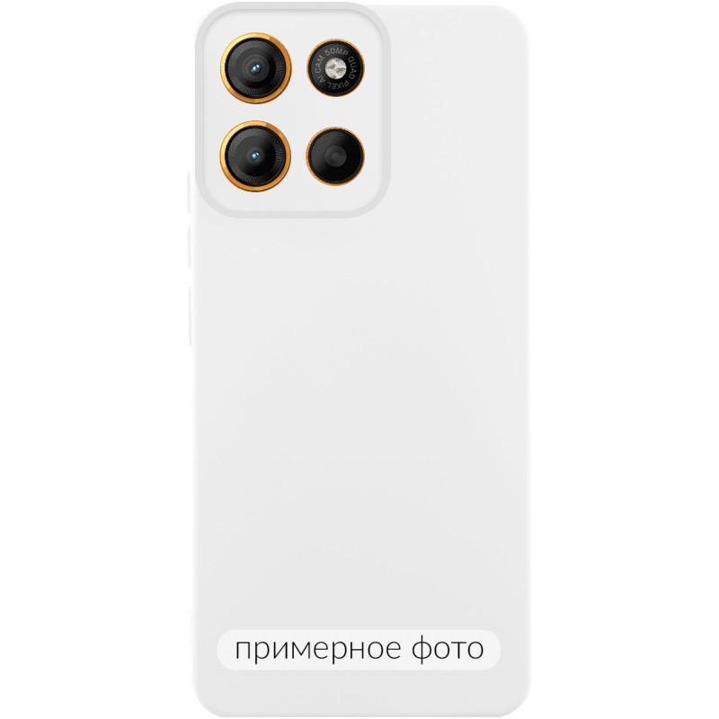 Чохол Silicone Cover Ummi Lakshmi Full Camera (AA) на Motorola Moto G56 5G (Білий / White)