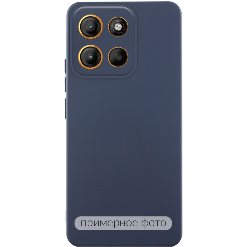 Чохол Silicone Cover Ummi Lakshmi Full Camera (AA) на Motorola Moto G86 5G (Синій / Midnight Blue)