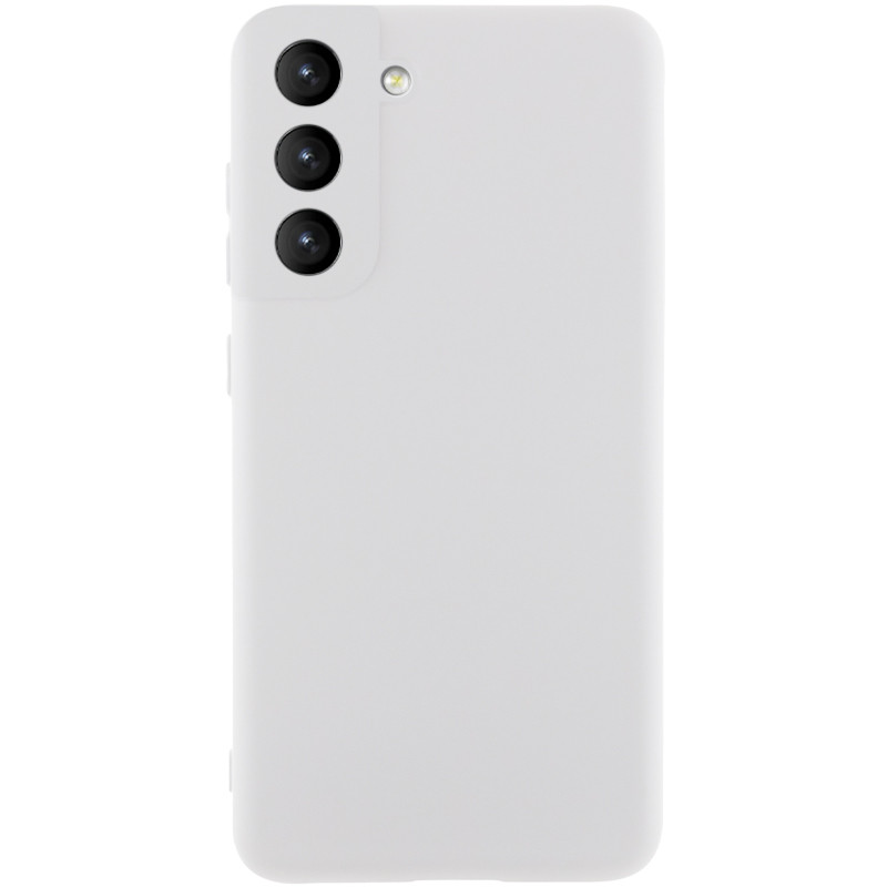 Чехол Silicone Cover Ummi Lakshmi Full Camera (AA) для Samsung Galaxy S21 FE (Белый / White)