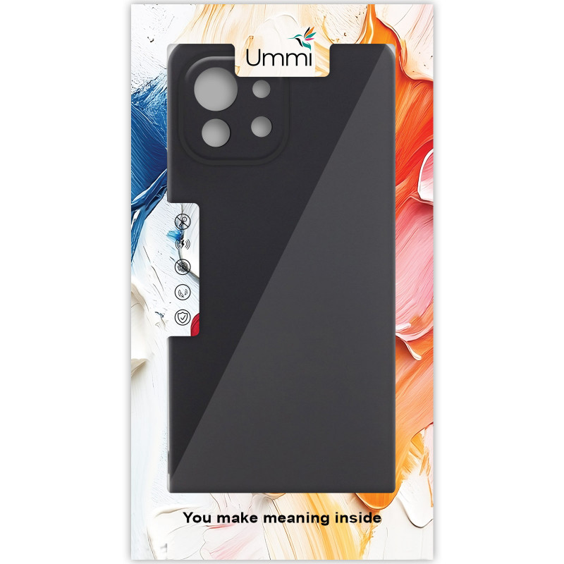 Фото Чохол Silicone Cover Ummi Lakshmi Full Camera (AA) на Xiaomi Mi 11 Lite (Чорний / Black) на vchehle.ua