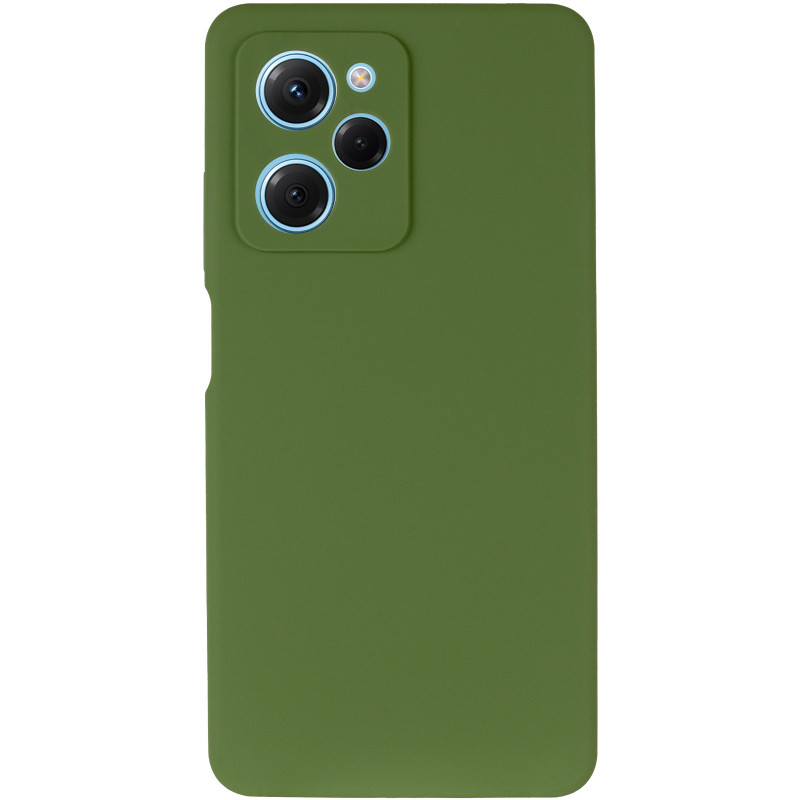 Фото Чохол Silicone Cover Ummi Lakshmi Full Camera (AA) на Xiaomi Poco X5 Pro 5G (Зелений / Dark green) на vchehle.ua