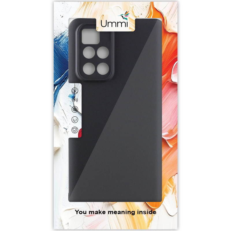 Фото Чехол Silicone Cover Ummi Lakshmi Full Camera (AA) для Xiaomi Redmi 10 (Черный / Black) на vchehle.ua