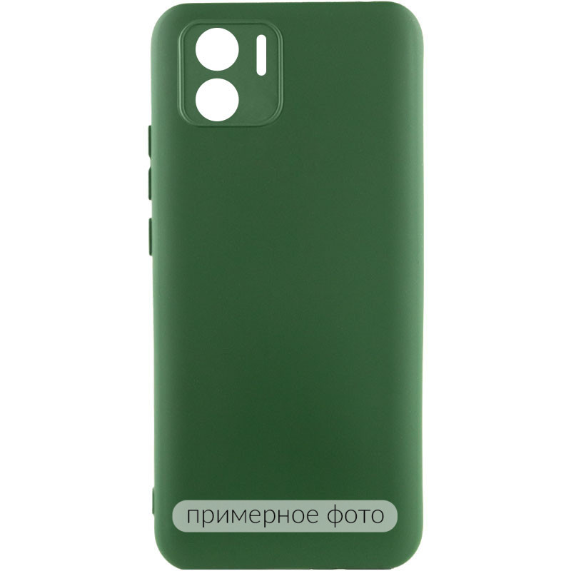 Чохол Silicone Cover Ummi Lakshmi Full Camera (AA) на Xiaomi Redmi A1+ / A2+ (Зелений / Dark green)