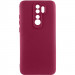Чехол Silicone Cover Ummi Lakshmi Full Camera (AA) для Xiaomi Redmi Note 8 Pro (Бордовый / Marsala)