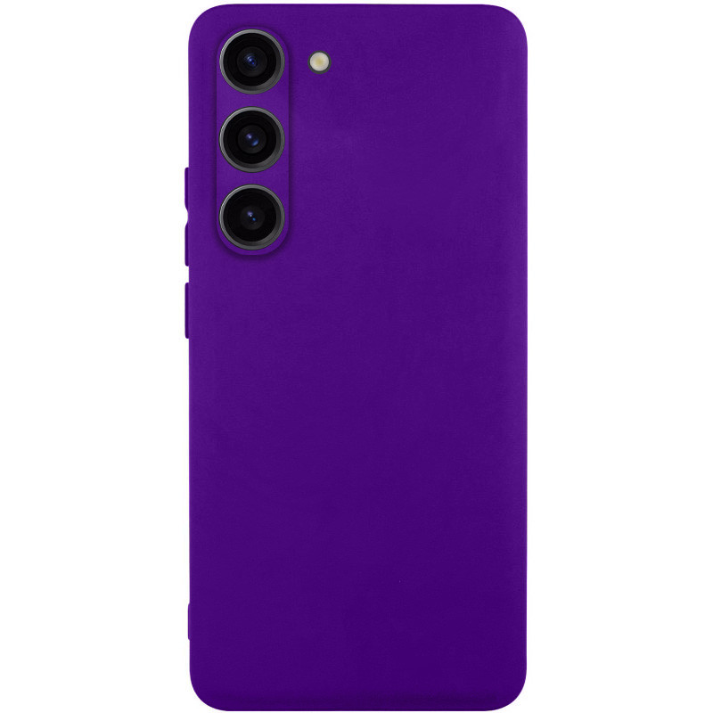 Чехол TPU GETMAN Liquid Silk Full Camera для Samsung Galaxy S23 (Фиолетовый / Ultra Violet)