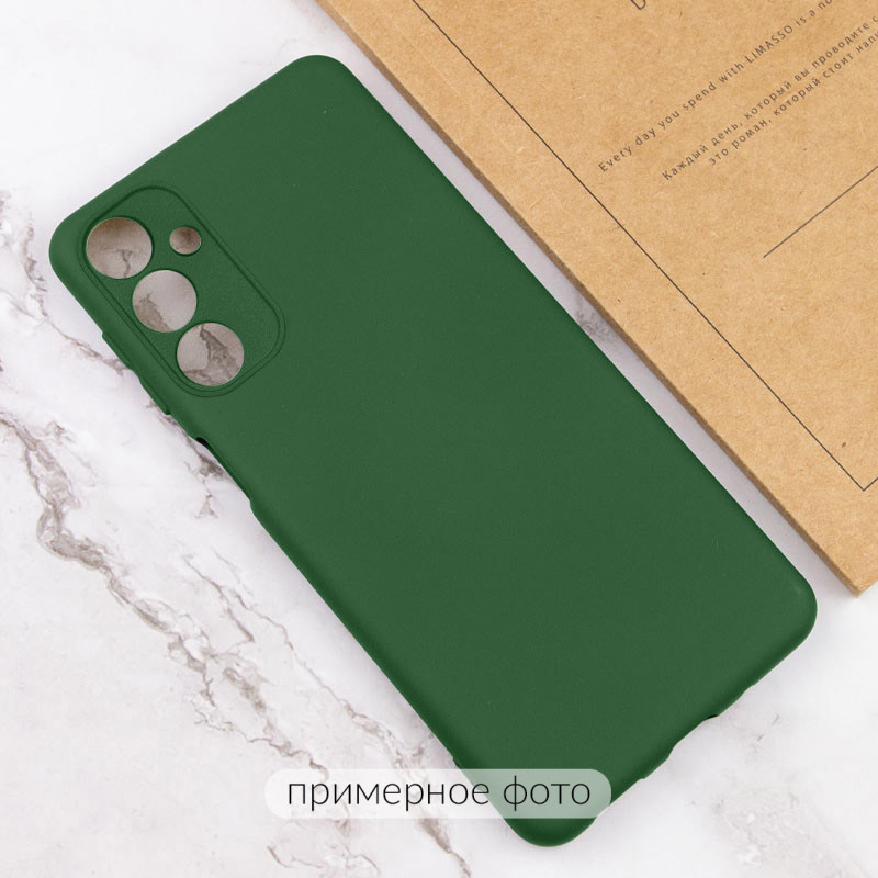 Чехол TPU GETMAN Liquid Silk Full Camera для Xiaomi Redmi 15 (Europe version) (Зеленый / Dark green) в магазине vchehle.ua