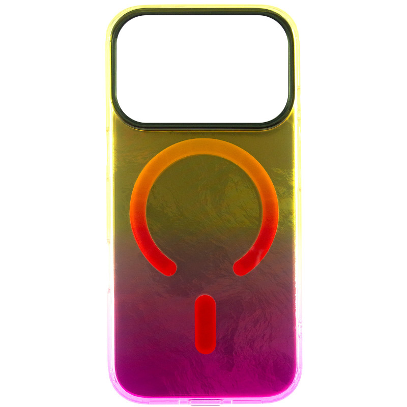 Фото Чохол TPU Shiny Mountain (MagFit) на Apple iPhone 17 Pro Max (6.9") (Yellow / Pink) на vchehle.ua