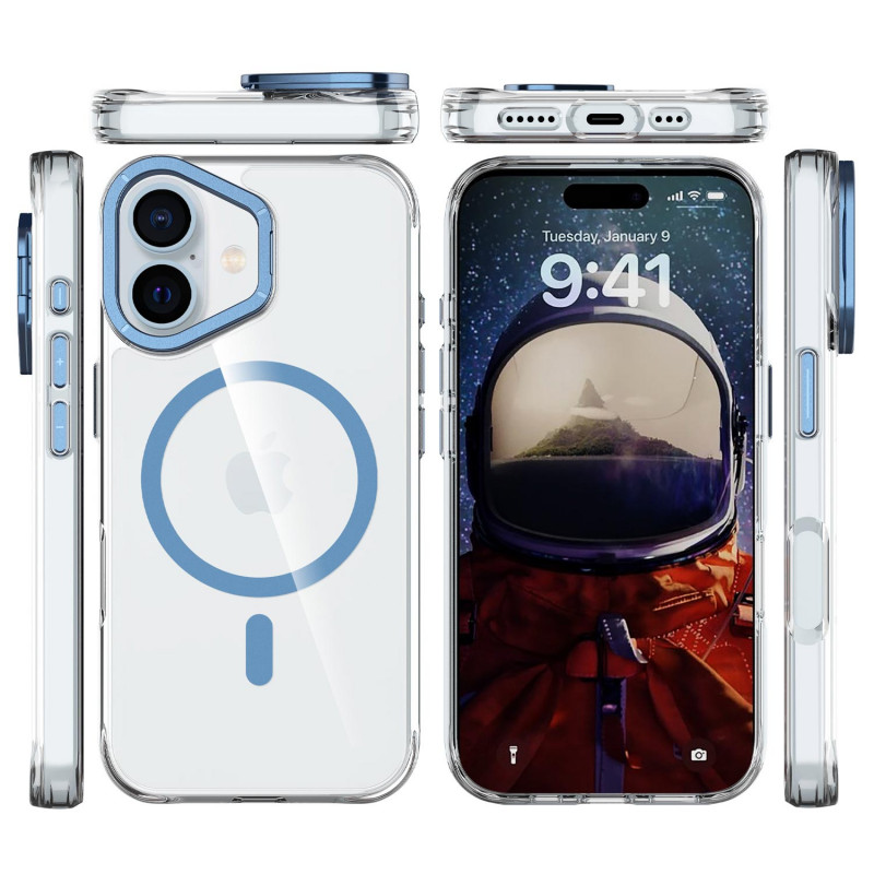 Чехол TPU Space Case Apex with Magnetic Safe для Apple iPhone 16 (6.1") (Navy Blue) в магазине vchehle.ua