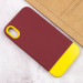 Чохол TPU+PC Bichromatic на Apple iPhone X / XS (5.8") (Brown burgundy / Yellow) в магазині vchehle.ua