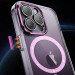Купить Чехол TPU+PC Colorful with Magnetic Safe для Apple iPhone 12 Pro (6.1") (Pink) на vchehle.ua