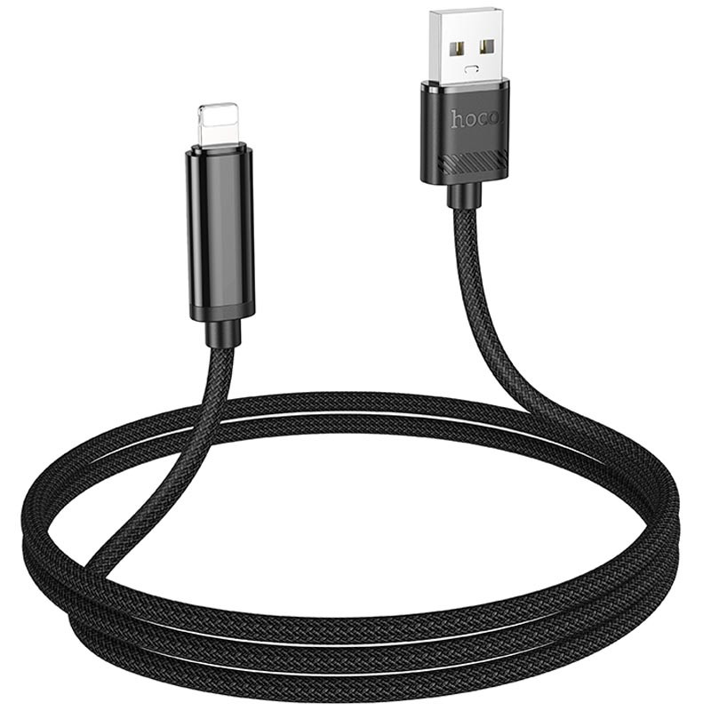 Фото Дата кабель Hoco U127 Power USB to Lightning (1.2m) (Black) в магазине vchehle.ua