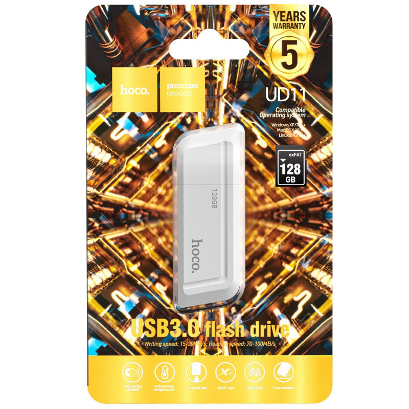 Флеш-накопитель Hoco UD11 USB3.0 - 128GB (White) в магазине vchehle.ua