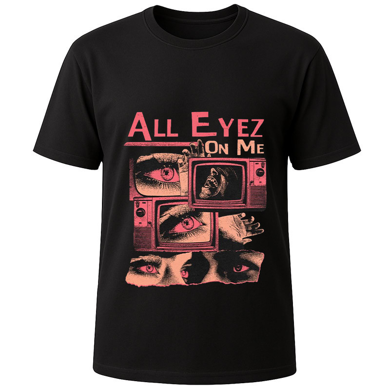 Футболка чорна All eyes on me (L)