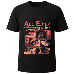 Футболка черная All eyes on me