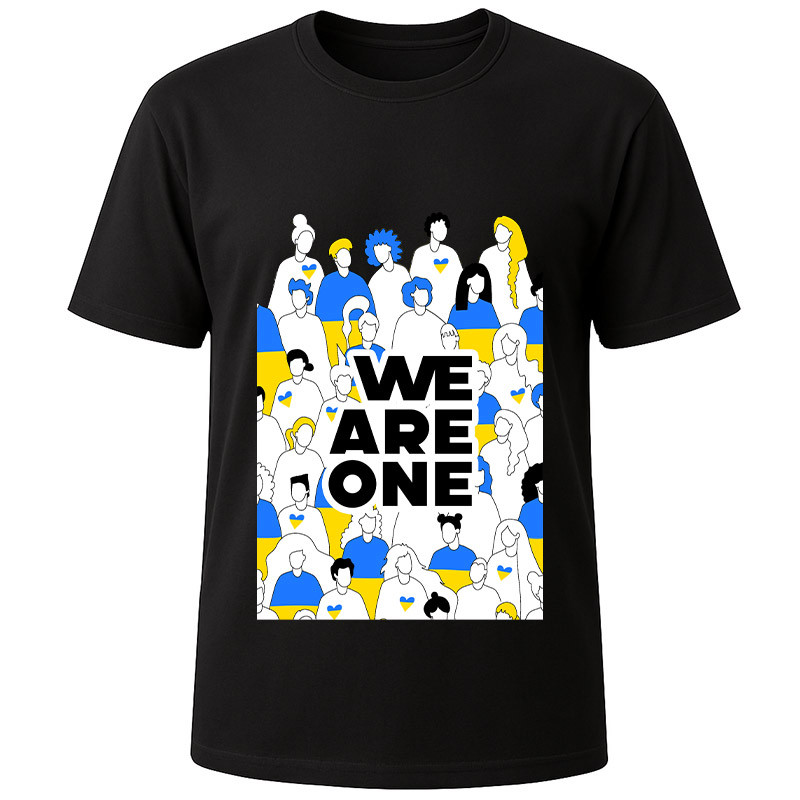 Футболка чорна Ukraine people (M)