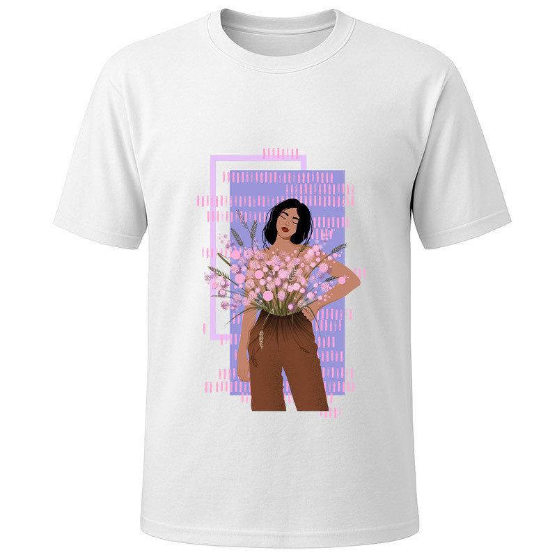 Футболка белая Flower pants (XL)