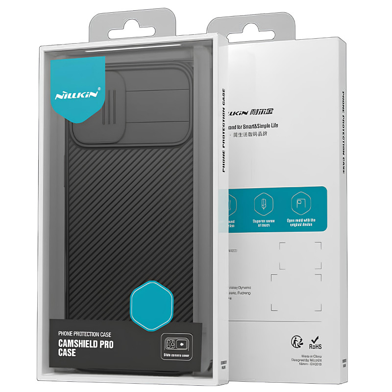 Замовити Карбонова накладка Nillkin CamShield Pro на Apple iPhone 17 (6.3") (Black) на vchehle.ua