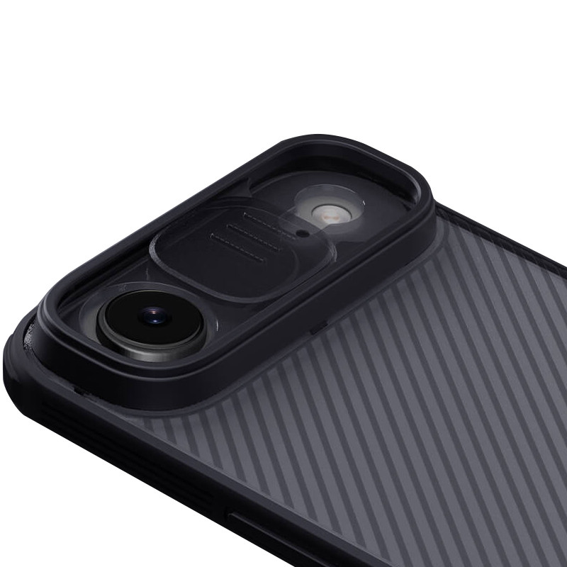 Карбоновая накладка Nillkin CamShield Pro для Apple iPhone 17 Air (6.5") (Transparent black) в магазине vchehle.ua
