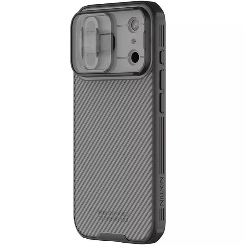 Фото Карбоновая накладка Nillkin CamShield Pro для Apple iPhone 17 Pro Max (6.9") (Transparent black) в магазине vchehle.ua