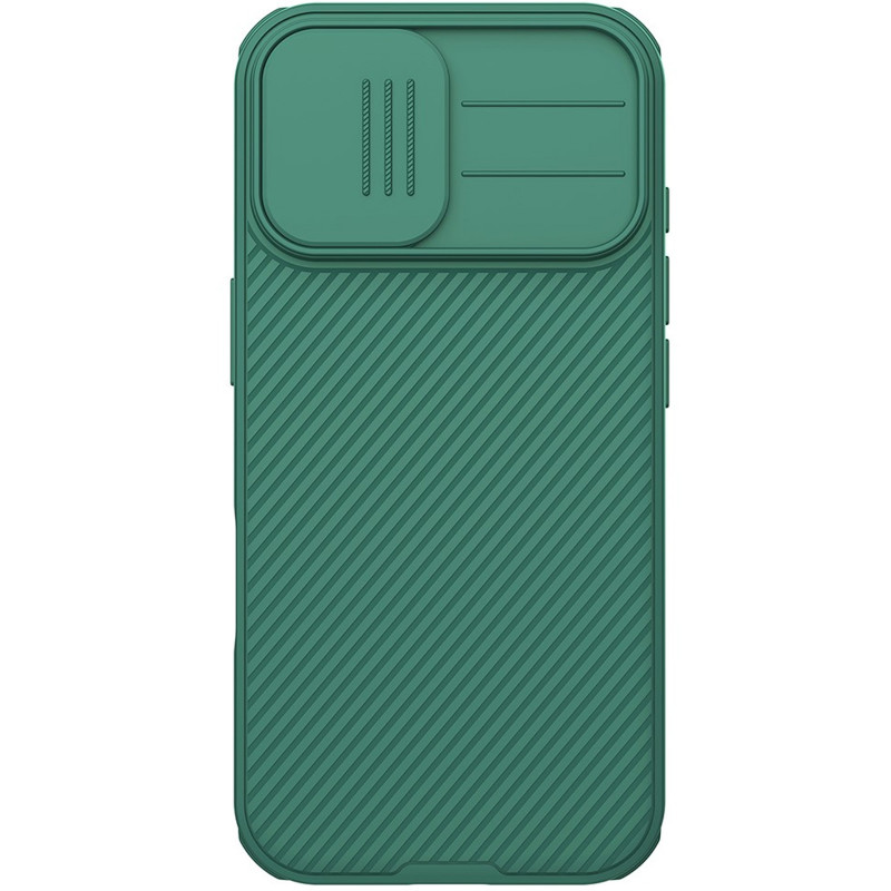 Фото Карбонова накладка Nillkin CamShield Pro на Apple iPhone 17 (6.3") (Deep Green) в маназині vchehle.ua