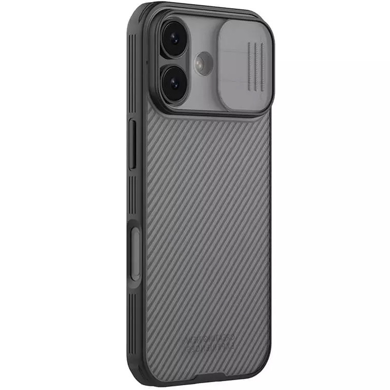 Карбонова накладка Nillkin CamShield Pro на Apple iPhone 17 (6.3") (Transparent black)