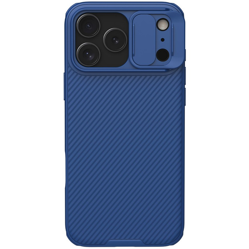 Фото Карбоновая накладка Nillkin CamShield Pro для Apple iPhone 17 Pro Max (6.9") (Blue) в магазине vchehle.ua