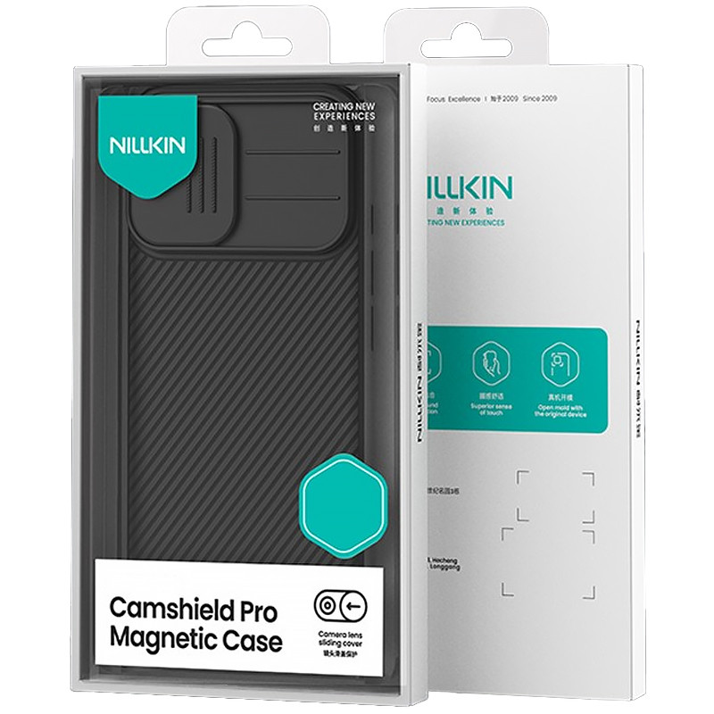 Заказать Карбоновая накладка Nillkin CamShield Pro Magnetic для Apple iPhone 17 (6.3") (Black) на vchehle.ua