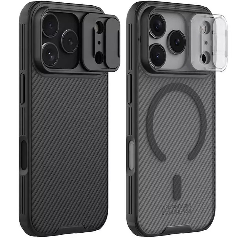 Карбонова накладка Nillkin CamShield Pro Magnetic на Apple iPhone 17 Pro (6.3")