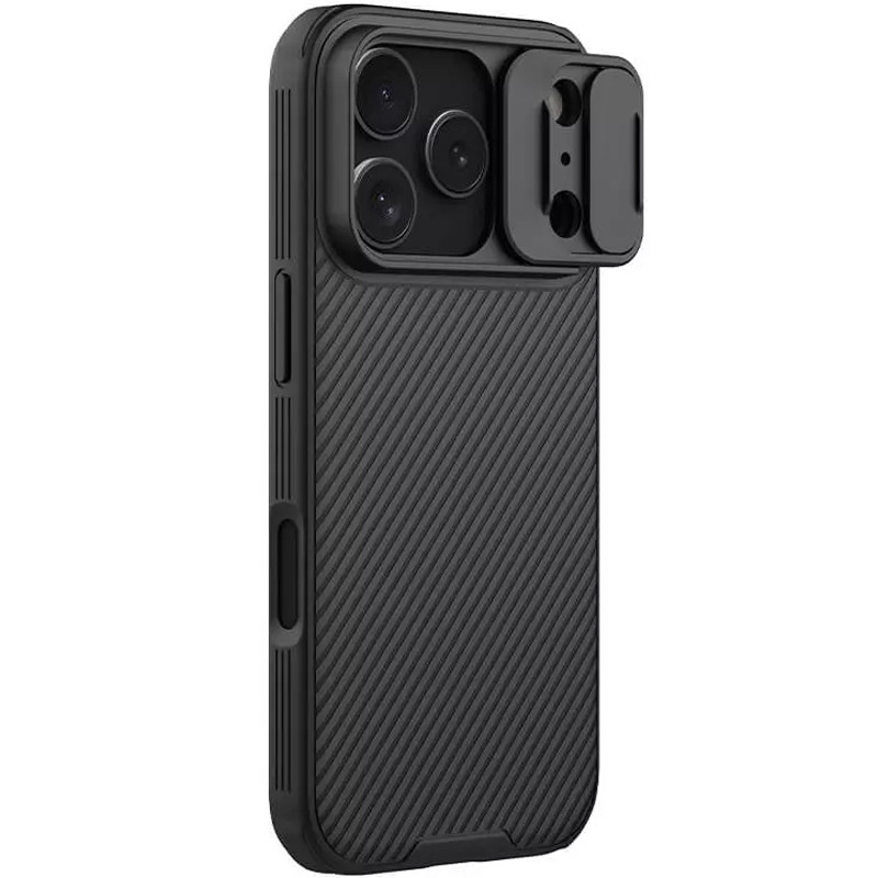 Карбонова накладка Nillkin CamShield Pro Magnetic на Apple iPhone 17 Pro (6.3") (Black)