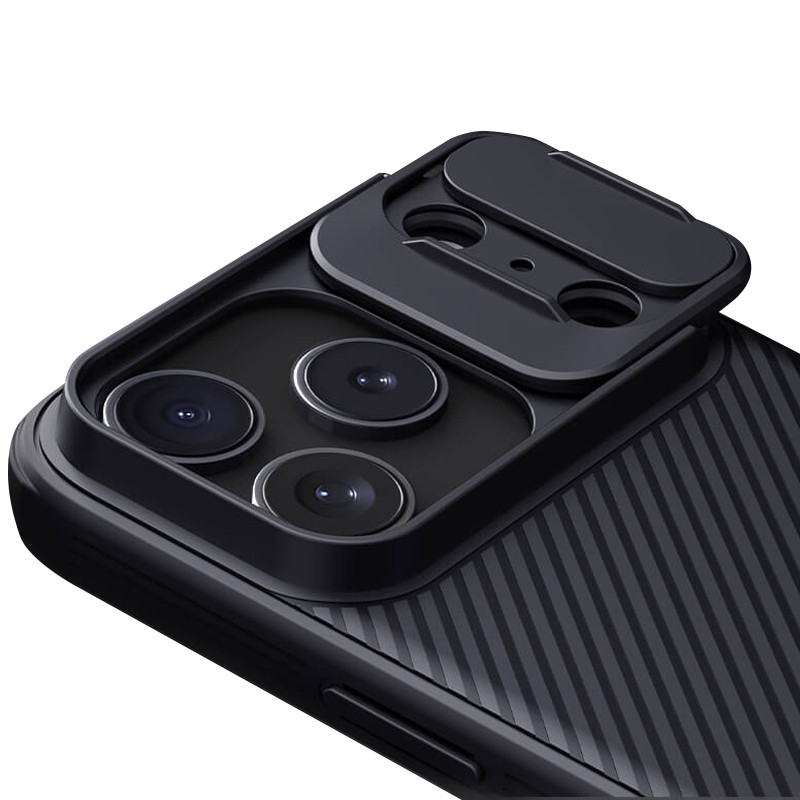 Карбонова накладка Nillkin CamShield Pro Magnetic на Apple iPhone 17 Pro (6.3") (Black) в магазині vchehle.ua