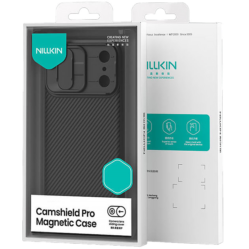 Замовити Карбонова накладка Nillkin CamShield Pro Magnetic на Apple iPhone 17 Pro (6.3") (Black) на vchehle.ua