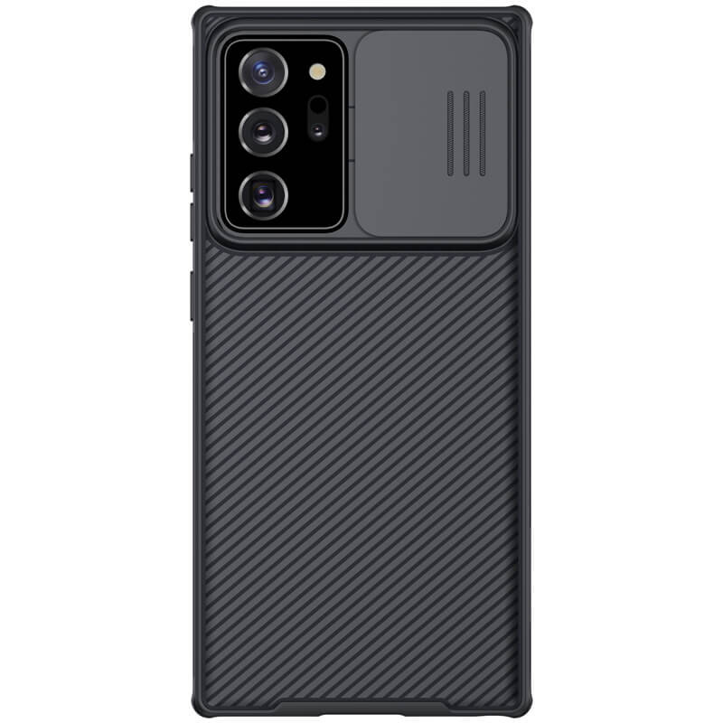 Фото Карбоновая накладка Nillkin Camshield (шторка на камеру) для Samsung Galaxy Note 20 Ultra (Черный / Black) на vchehle.ua