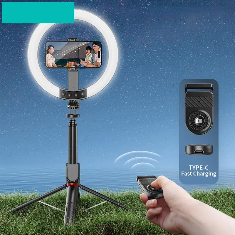 Фото Кільцева LED-лампа для селфі Usams US-ZB323 10-inch Fill Light 1200mAh (Black) на vchehle.ua