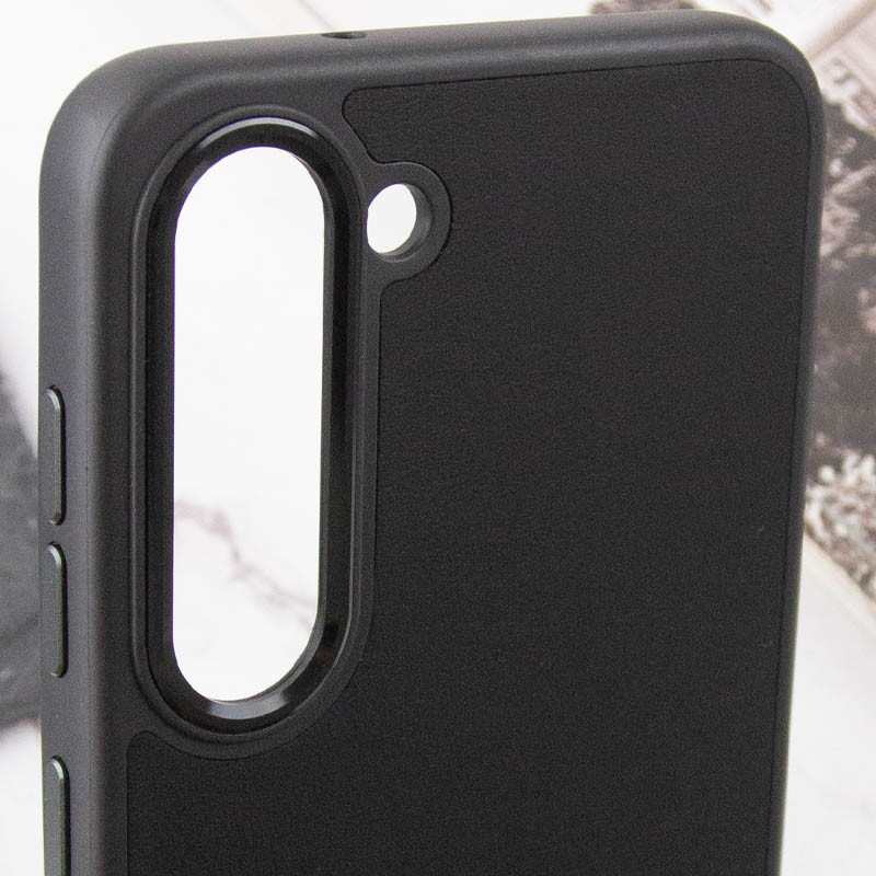 Купить Кожаный чехол Bonbon Leather Metal Style для Samsung Galaxy S22+ (Черный / Black) на vchehle.ua