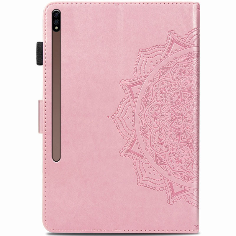 Фото Шкіряний чохол Art Case з візитницею для Samsung Galaxy Tab S7 (Рожевий) на vchehle.ua