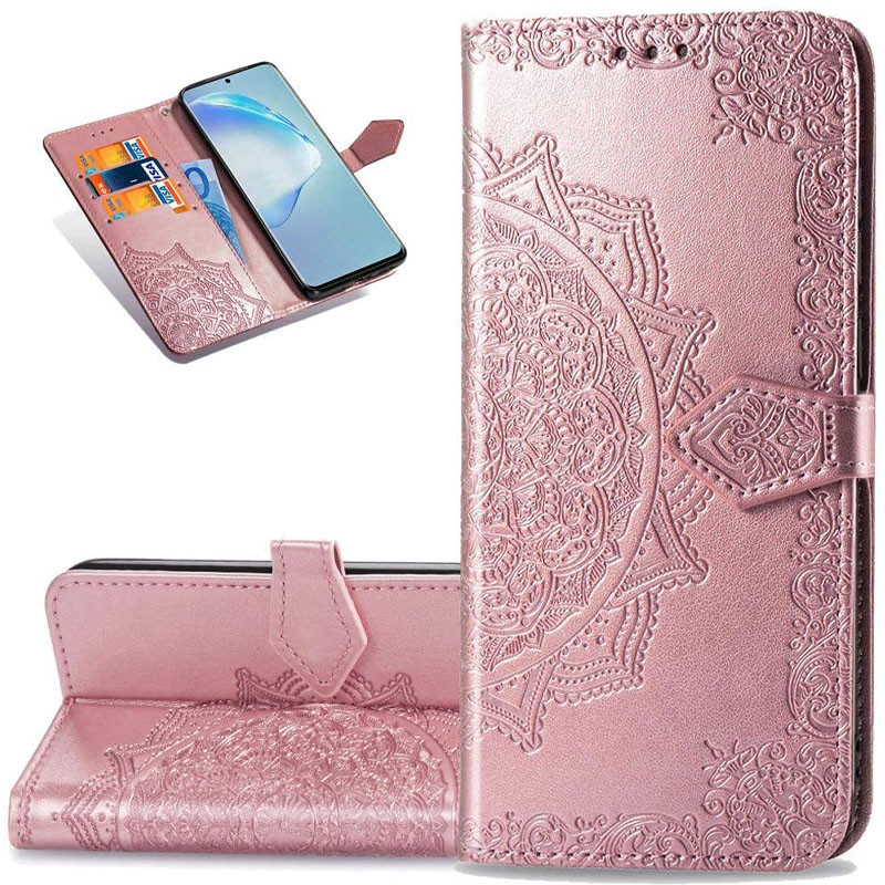 Фото Шкіряний чохол-книжка Art Case з візитницею на Samsung Galaxy A11 / M11 (Рожевий) на vchehle.ua