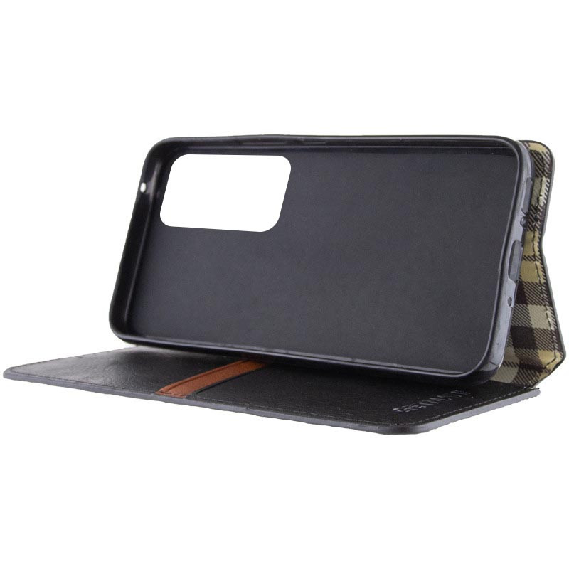 Купити Шкіряний чохол-книжка GETMAN Cubic (PU) на Samsung Galaxy M35 5G (Чорний) на vchehle.ua
