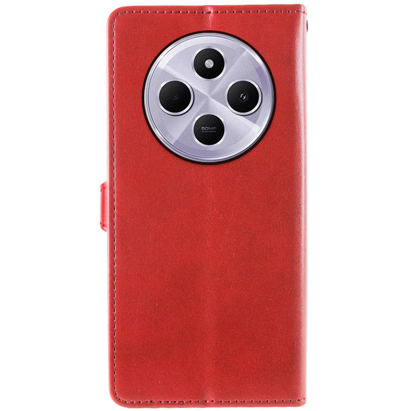 Купити Шкіряний чохол-книжка GETMAN Gallant (PU) для Xiaomi Poco M7 5G (Червоний) на vchehle.ua