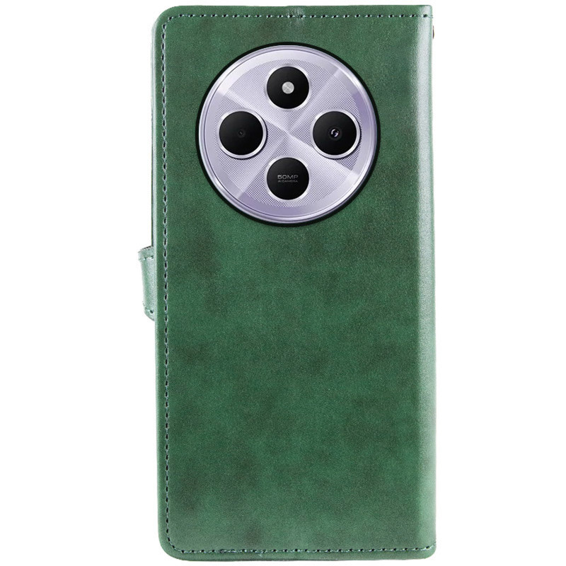 Шкіряний чохол-книжка GETMAN Gallant (PU) для Xiaomi Poco M7 5G (Зелений) в магазині vchehle.ua