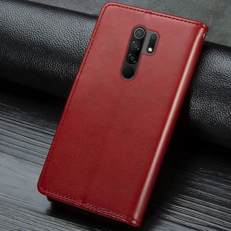 Заказать Кожаный чехол-книжка GETMAN Gallant (PU) для Xiaomi Redmi Note 8 Pro (Красный) на vchehle.ua