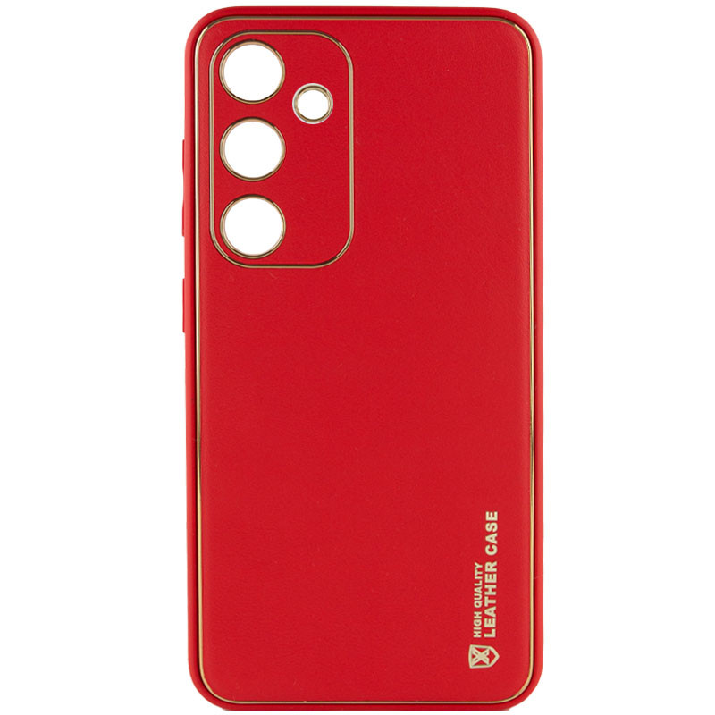 Шкіряний чохол Xshield на Samsung Galaxy S23 FE (Червоний / Red)