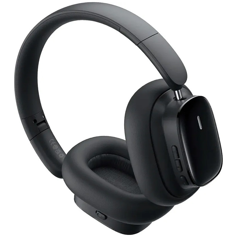 Фото Накладные беспроводные наушники Baseus Bowie H1i Noise-Cancellation (A00050402) (Cluster Black) на vchehle.ua