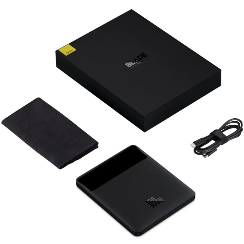 Портативний ЗП Power Bank Baseus Blade 100W 20000 mAh (PPDGL-01) (Black) в магазині vchehle.ua